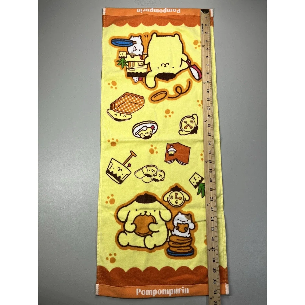 Sanrio Pompompurin & Friends Anime Hand Towel Yellow